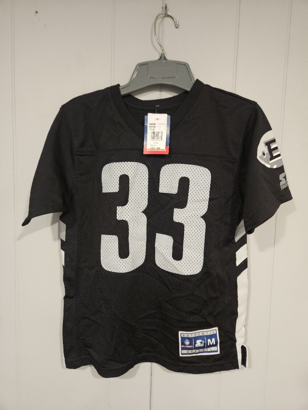 Birmingham Iron AAF Football Youth Boys Medium 8-10 Starter Jersey #33 NWT